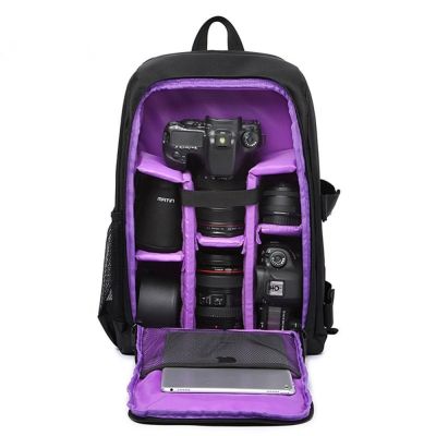 เป้ใส่กล้องถ่ายรูปกระเป๋ากล้องดิจิตอลกันน้ำ DSLR SLR เคสโดรนถ่ายภาพอเนกประสงค์สำหรับ Nikon Canon Pentax Panasonic Sony