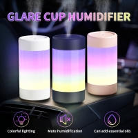 LED Colorful Light With Air Humidifie Mini Portable USB Charge 7Color Lamp Humidifier For Vehicle Office Travel Indoor Home