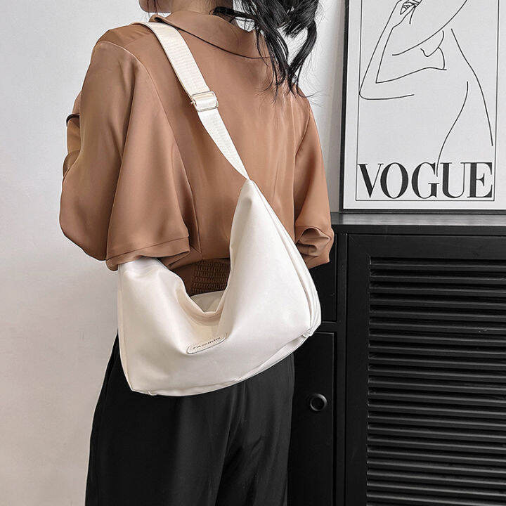 ความจุขนาดใหญ่-tote-dumpling-bag-women-s-bag-2023-summer-new-commuter-bag-mori-style-student-shoulder-bag-for-class