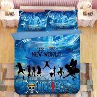 3IN1 Bedsheet Set SingleDouble Size Bedsheet Zoro Luffy Ace Sanji Shanks Bedroom Comfortable Pillow Cases Set