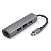 4 In1 USB C HUB USB-C เป็น HDMI Adapter สำหรับ MacBook Galaxy S9/S8 Mate 10/20 P10/20 Pro Type C Multi USB 3.0 HUB