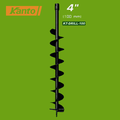 KANTO รุ่น KT-DRILL-100 ดอกเจาะดิน ดอกสว่านเจาะดิน ขนาด 4 นิ้ว (100 mm.) ดอกขุดดิน ดอกสว่านขุดดิน