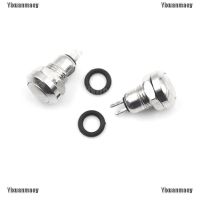 Fahuamaoyi 2pcs 8mm Mini Micro 2Pin Metal Waterproof Momentary Push Button Switch