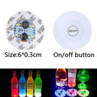 10ชิ้นล็อตขวดไฟ LED สติกเกอร์ LED ขวดไวน์ glorifier LIGHT LED Coaster CUP MAT PARTY Bar Club แจกันตกแต่งคริสต์มาส