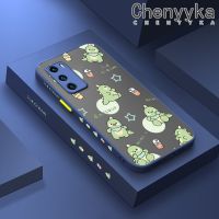 เคสโทรศัพท์ลาย Chenyyyka สำหรับ Huawei P40 P40 Pro P40 Lite P40 Pro Plus เคสลายไดโนเสาร์แฟชั่นน่ารักแบบบางฝ้าแข็งปลอกซิลิโคนขอบสี่เหลี่ยมด้านข้างคลุมทั้งหมดเคสกันกระแทกป้องกันเลนส์กล้อง