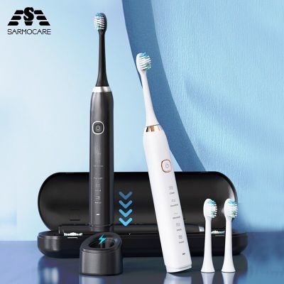 แปรงสีฟันไฟฟ้าพลังคลื่นเสียงแปรงสีฟันไฟฟ้าฟอกสีฟันอัลตราโซนิก S PX7กันน้ำอัลตราโซนิก Sarmocare แปรงสีฟัน