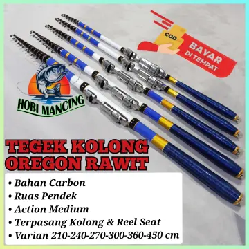 Joran Tegek Carbon 540 cm Bless Salmon Pole Ruas Pendek