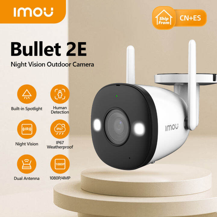 IMOU Bullet 2E 2MP 4MP Full Color Night Vision Camera WiFi Outdoor