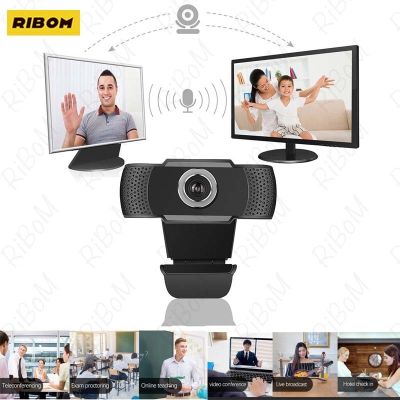 ZZOOI NEW Webcam With Mic 720P HD PC Desktop Web Camera Cam Mini Computer WebCamera Cam USB Video Recording Work Webcam For PC Laptops
