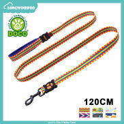 120cm Nylon Leash Adjustable Dog Walking Running Leash Pattern Soft Padded