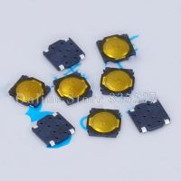 50pcs/lot metal dome 3.7x3.7x0.35mm thin film touch switch 4 feet foot patch micro button switch 3.7 x 3.7 x 0.35 mm