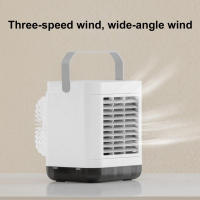 Mini Air Conditioner แบบพกพา Desktop Humidifier Air พัดลมระบายความร้อน USB ชาร์จสำหรับโฮมออฟฟิศ