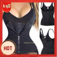 KQ0 ผู้หญิง Underbust Control เครื่องกระชับสัดส่วน ชุดกระชับสัดส่วน เทรนเนอร์เอว Cincher สายสะพายไหล่ปรับระดับได้ เสื้อกั๊กรัดตัว