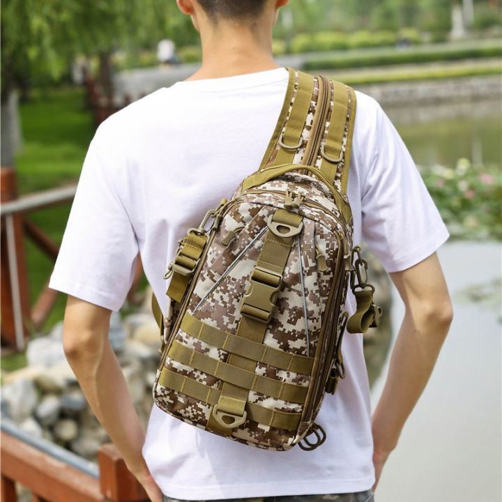 กระเป๋าผู้ชายลายพรางกระเป๋าสะพายหลังแบบสปอร์ตใช้ด้านนอกยุทธวิธี-m-ใหม่2021กระเป๋าเป้เดินป่าตั้งแคมป์