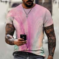 Summer New Mens Wear, 3D Printed Mens T-shirt, Street Hip-hop Style, Full Size, Plus Size Mens Short Sleeves