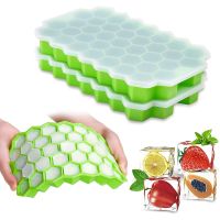 hot【cw】 Trays Reusable Silicone Mold BPA Maker with Removable Lids Cocktail Drink Bar Cold Tools