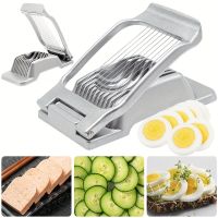 Egg Slicer Cutter Cutter Strawberry Slicer Heavy Duty Aluminium Fruit Slicer Stainless Steel Wire Multipurpose Egg Slicer Dicer Graters  Peelers Slice