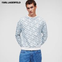 KARL LAGERFELD - DIAGONAL KARL LOGO SWEATSHIRT 231M1808 เสื้อสเวตเชิ้ต