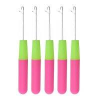 12pcs/Lot Plastic Handle Crochet Hook Hair Weave Needle For Knitting For Micro Rings/Links/Beads Loop Hair Extensions