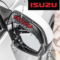 เหมาะสำหรับรถ Isuzu ด้านข้างกระจกมองหลังคิ้วกันฝนกระบังหน้าคาร์บอนไฟเบอร์ม่านบังแดดตัวป้องกันหิมะอุปกรณ์ตกแต่งรถ