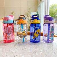 ✣ (พร้อมส่ง) กระติกน้ำเด็ก แบบหลอดเด้ง BPA free รุ่นหนาพิเศษ กระติกน้ำลายการ์ตูน ขนาดกะทัดรัด 480ml