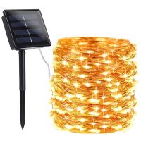 11 M/21 M/31 M/41 M LED Outdoor Solar Lampu LED String Lampu Peri Liburan pesta Natal Garland Taman Tenaga Surya Tahan Air Lampu