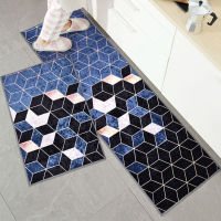 2pcs Nordic Kitchen Mat Anti-slip Kitchen Rugs Absorbent Entrance Doormat for Bathroom Balcony Area Rugs Washable Floor Mats