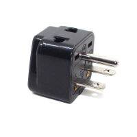 Universal EUUSAUUK To North American Nema 6-15P 1 Round, 2 Horizontal Pins Electrical Plug 10A 250V Home Converter