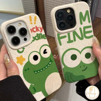 เคสรูปทรงกบน้อยน่ารักการ์ตูนไดโนเสาร์ตัวเล็กเข้ากันได้กับ iPhone 11 13 15 7Plus 12 14 Pro Max XR 7 8 15 6S 6 Plus X XS MAX SE 2020