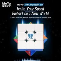 [Picube] 2023 MoYu Weilong WRM V9 3x3x3 Core Magnetic Maglev Cube Puzzle Professional Speed Cubing Weilong WR M V9 Cubo Magico Brain Teasers