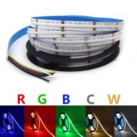 COB rgb RGBW 5in1 RGB CCT LED Strip Light FCOB High Density Linear Lighting 608/840Leds/m Flexible Tape lamp Home Decoration