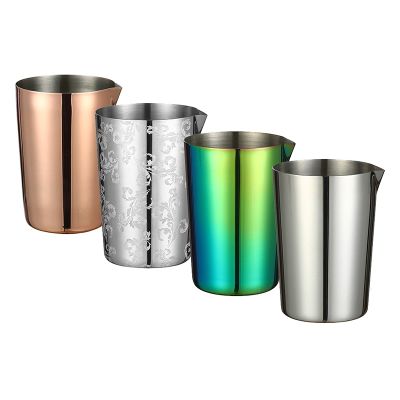 Free Shipping Stainless Steel Stirring Tin 500ml Mixing Glass Preferred by Pros and Amateurs Alike