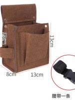 Carpenter Nail Waist Pocket Cowhide Multifunctional Tool Bag Carpenter Special Nail Pocket Thickened Canvas Waist Bag