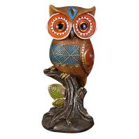 American Pastoral Vintage Resin Owl Decor Statue Home Decoration Sculpture Cute Animal Crafts Ornaments Figurines