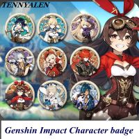 【CC】 2023 Hot Game Genshin Accessories Anime Props Project Klee Badge Logo Zhongli Kids Gifts