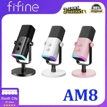 FIFINE AMPLIGAME AM8 USB Gaming Microphone and AMPLITANK K688