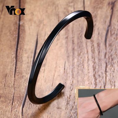 Vnox Stylish Mobius Bangle for Men Women Antique Stainless Steel Minimalist Twisted Metal Adjustable Casual Cuff Bracelet