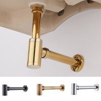 Bathroom Basin Bottle Trap Drain Gold Modern Sink Pop Up Filter Fixture Stopper Set Washbasin Siphon Hose Accessory Renovation