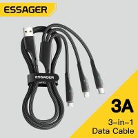 Essage 3 in 1 USB Cable Micro USB Type C Fast Charger Micro USB Type C Data Cable For IP 14 13 Samsung Xiaomi Huawei