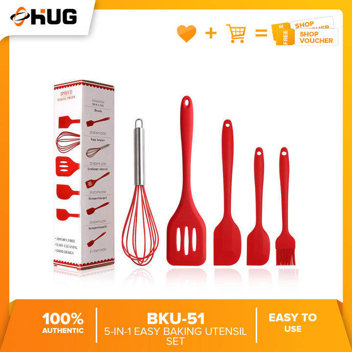 5 In 1 Silicone Baking Utensil Set Silicone Heat Resistant Cooking Utensils Baking Tool Bku 51 3149