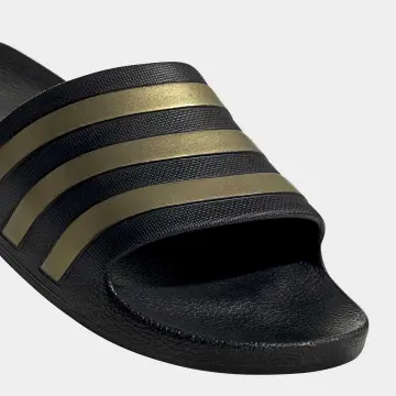 Adidas shop gold slides