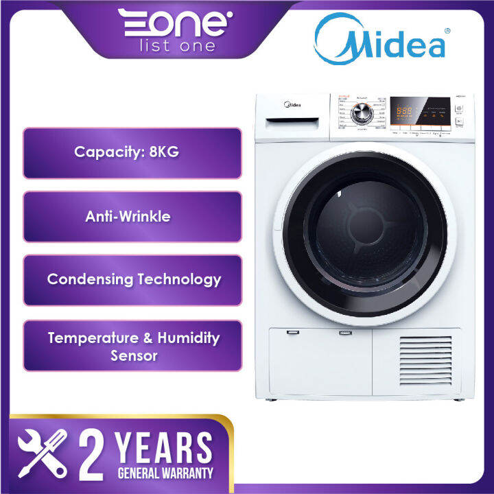 Midea 8KG Dryer With Condensing Electronic Control Dryer MDC8800