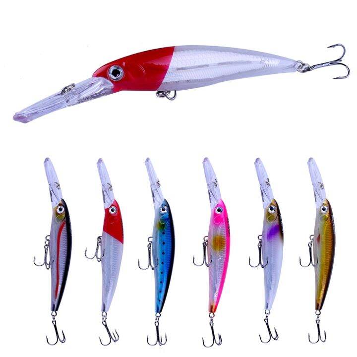 Hengjia 1pcs 17cm 30g Deep Diving Large Minnow Lure Artificial Wobbler ...