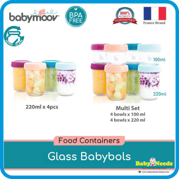 Babymoov Babybols Set 6 Vasetti Pappe - 250ml Ermetici E Graduati - Foto 6