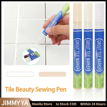 6 Color White Waterproof Tile Marker Grout Pen Wall Seam Pen For Bathroom  Tiles Floor Decontamination Seam Repair Tools - AliExpress