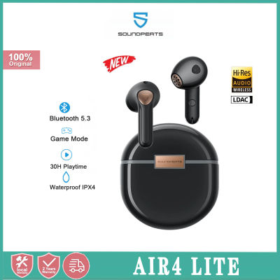 Soundpeats Air4 Lite Bluetooth V5.3 Hi-Res LDAC Mtilpoint Connection 3Mics AI Call Noise Reduction 13mm Driver Game Mode Touch Control Bluetooth Earphones Wireless Earbuds Earphones