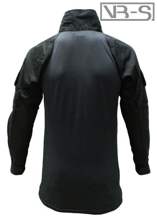 เสื้อคอมแบทเชิ้ต-แขนยาว-ผ้ากันลมดำ-combat-combat-shirt-combat-tactical-shirt-battle-shirt-เสื้อ-combat-shirt-คอมแบทเชิ้ต-สีดำ-เสื้อเชิ้ต-ทหารพราน
