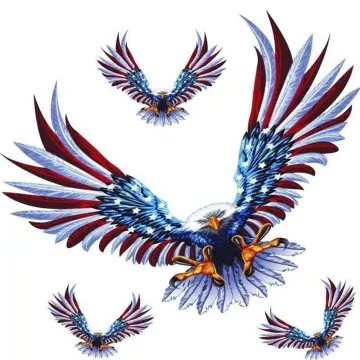 3D Eagle USA Flag Belt Buckle Men Boy Badge Cowboy Belt Buckles