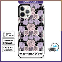 Marimekko 27 Phone Case for iPhone 14 Pro Max / iPhone 13 Pro Max / iPhone 12 Pro Max / XS Max / Samsung Galaxy Note 10 Plus / S22 Ultra / S21 Plus Anti-fall Protective Case Cover