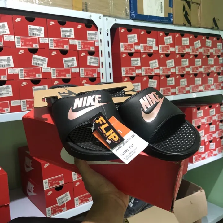 nike benassi jdi rose gold